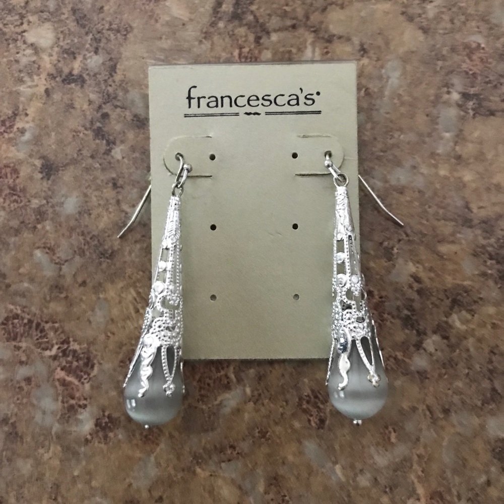 Silver Drop Earrings